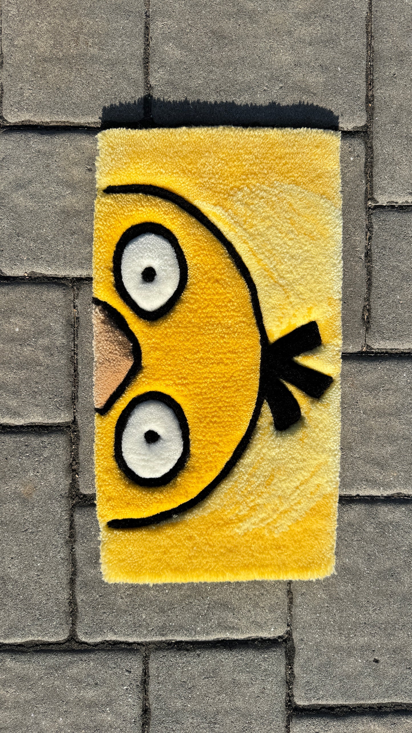 Psyduck Inspired Keyboard Wrist Rest – Handmade Pokémon Style Tufted Desk Mat | Gaming Desk Accessory, Kawaii Office & PC Setup Decor