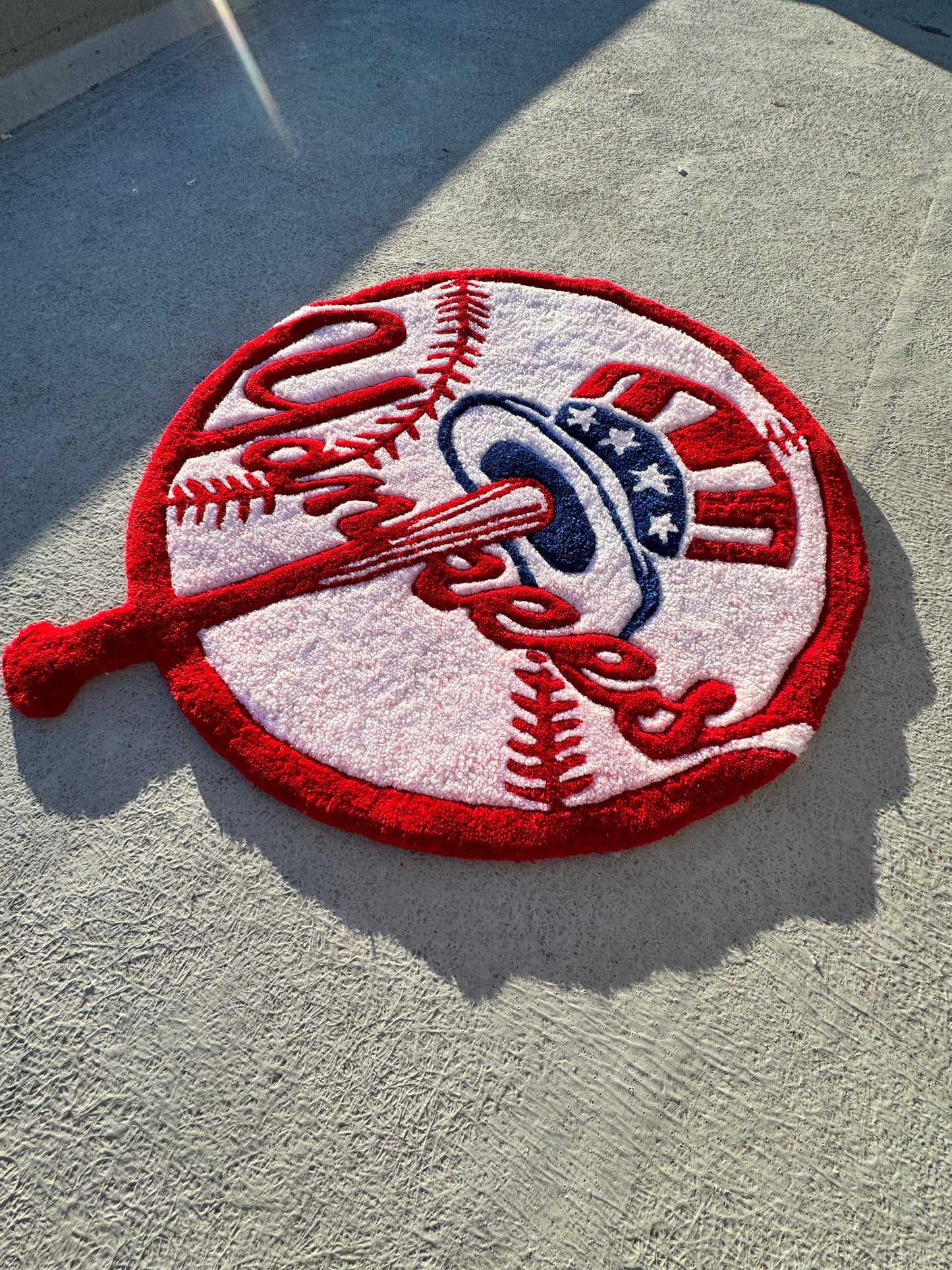 New York Baseball Heritage Rug – Handmade Tufted Sports Rug (3ft, 4ft)