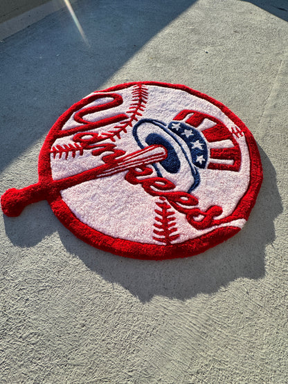 New York Baseball Heritage Rug – Handmade Tufted Sports Rug (3ft, 4ft)