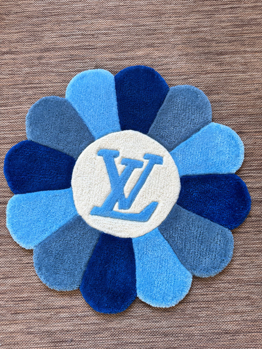 Louis Vuitton Inspired Floral Rug