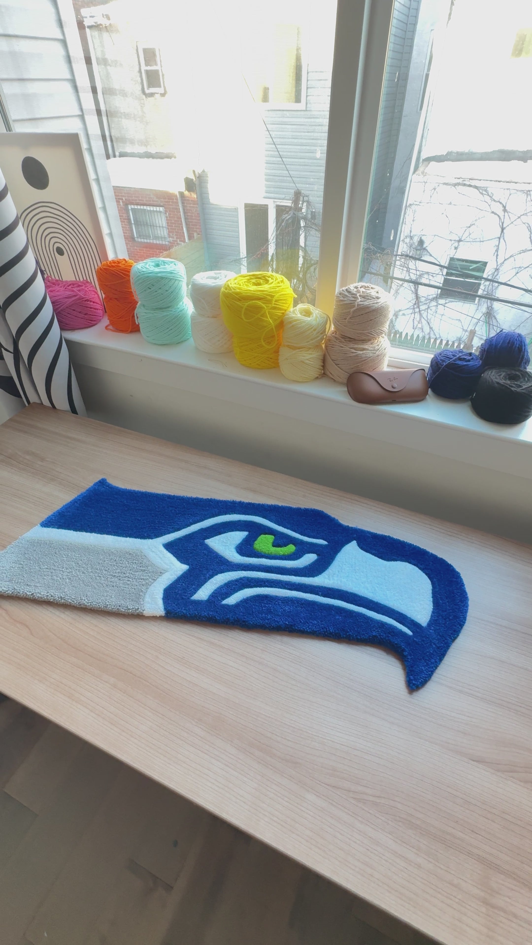 90s Seahawks Rug